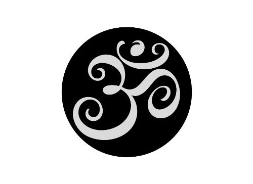 Temporary Tattoo Yoga Om Aum - Semi-Permanent Yoga Tattoo - Aum Symbol Tattoo - Yoga Gift and Accessory - Set of 2 Aum Temporary Tattoos, 1.5" x 1.5