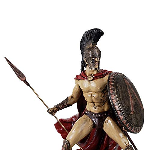 Escultura Rei Leônidas de Esparta decorativa.