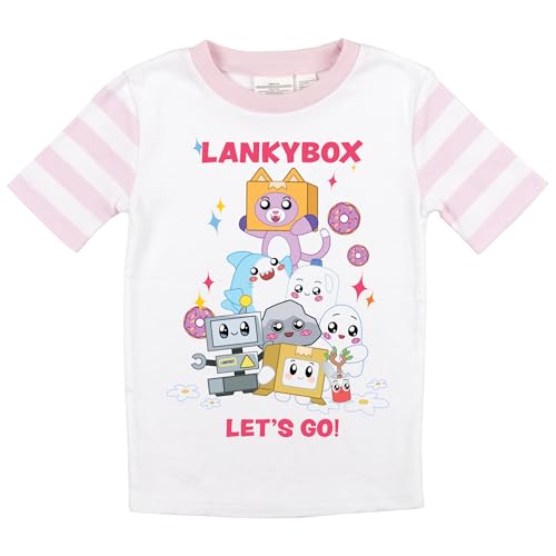 Bioworld Lankybox Let's Go! Characters Youth Two-Piece Pajama Set2