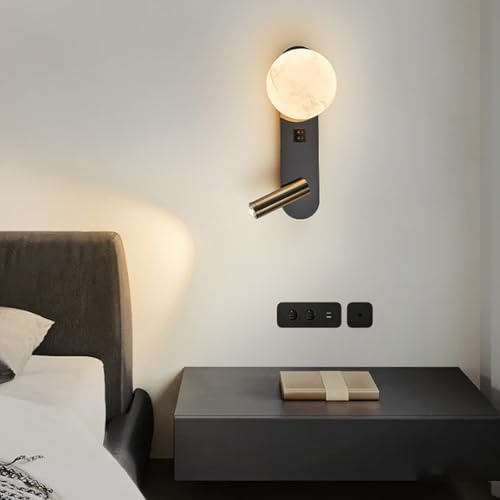 Focos aplique de pared LED interior regulable 2700K-6500K con interruptor blanco 7