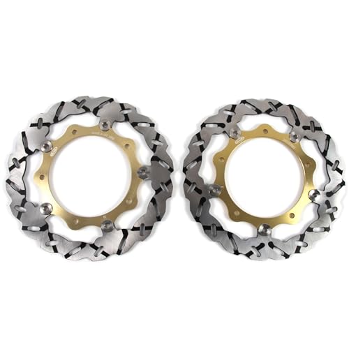 KonerStone Bremsscheiben vorne für Yamaha XP XP TMAX 500 2004-2007/XP TMAX 530 2012-2015 ABS 2012-2019 Disc Disc Zubehör Ersatzteile T MAX500 T MAX530 T-MAX 500 530 Gold 2005 2006