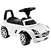 Produktbild Bandits & Angels Laufauto Mercedes-Benz SLS AMG Weiß ab 1 Jahr für Jungen und Mädchen Weiß  mit Hupe und Stauraum  Weißes Rutschauto für Kinder