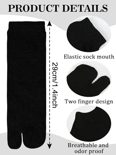 Image of 6 Pairs Japanese Toes Separated Socks for Men Women Unisex