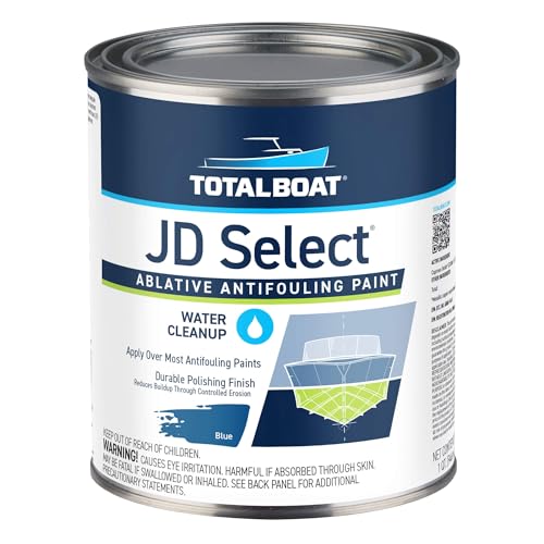 TotalBoat TotalBoat JD Select Ablative Antifouling Bottom Paint for Fiberglass Wood and Steel Boats (Blue Quart)