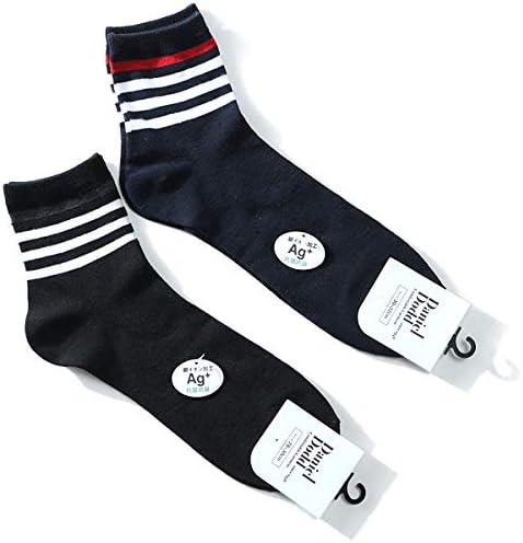 Amazon Daniel Dodd 抗菌防臭 ライン入りアンクルソックス 靴下 Azsk 大きいサイズ メンズ 990 ブラック 31 0 スポーツソックス 通販