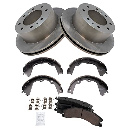 Image of TRQ Ceramic Brake Pad & Rotor Kit Compatible with 2013-2017 Chevrolet 2011-2019 GMC