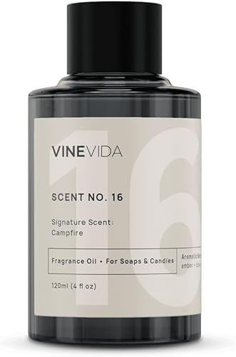 Miniatura 515 de VINEVIDA [4 onzas] Aceite de fragancia de madera de teca de caoba para fabricación de velas y fabricación de jabón, aromas de velas prémium para