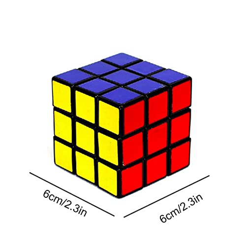 Cubo mágico, cubo de velocidad 3 x 3 Magic Cube 3D, juguete mágico para concentración y ejercicios de combinación, gira más rápido y preciso, muy resistente con colores vivos (mate)