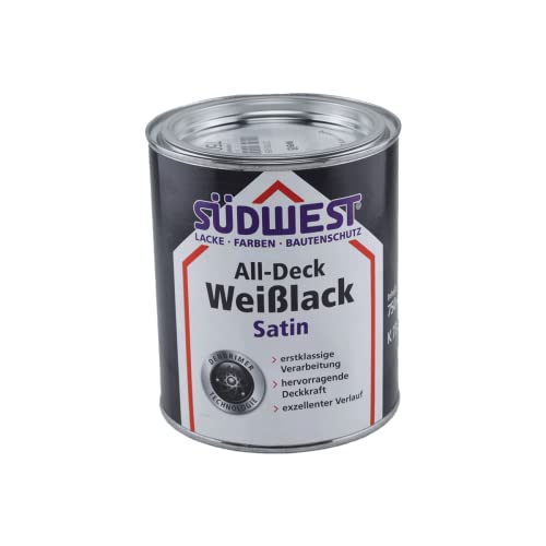 Südwest All-Deck Weißlack Satin 0,75 Liter