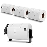 COLORWIING 4' x 6' Shipping Labels Compatible for Brother DK-1241 102mm x 152mm Die-Cut Large White Address...