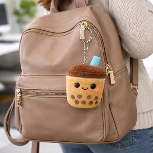 Image of Webby Plush Boba Tea Soft Toy with Keychain for Boys, Girls and Adults - 1 Piece
