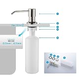 Ibergrif M34027A - Dozownik mydła w płynie, wbudowany detergent kuchenny, szary, 300 ml, do zlewu