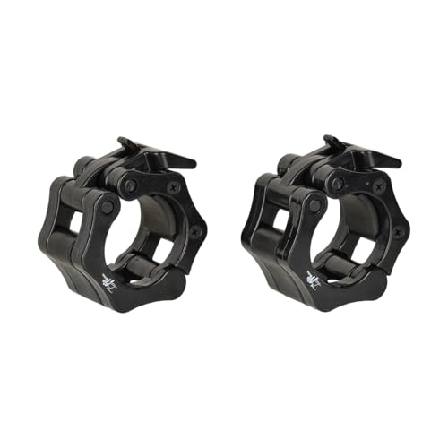 Image of B Fit Olympic /Regular Barbell Collars (Pair)- Solid Nylon /ABS /Aluminium Locking Clamps Size 25 /28 /50 MM Optional (28MM Regular.)