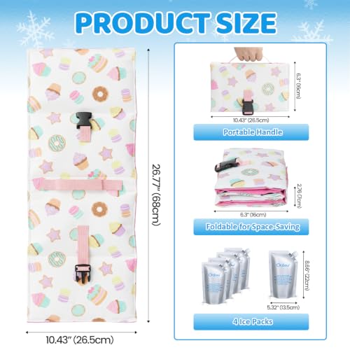Image of Orzbow Car Seat Cooling Pad with Removable Ice Pack for Baby Toddler, White