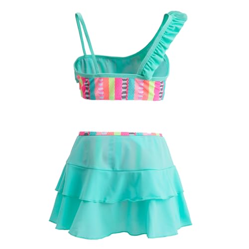 Image of Girl's 3 Piece Swimsuits Bikini Bathing Suit with Cover Up Shirt Beach Swimwear for 3-12 Years