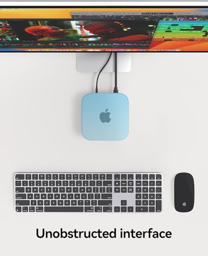 Image of ORICO Silicone Case for Apple Mac mini M4, Protective Cover, All-Round Protection Sleeve, Anti-Slip & Shockproof, Soft Matte Finish Shell, Lightweight, Durable & Heat-Resistant, Blue, TP24-2