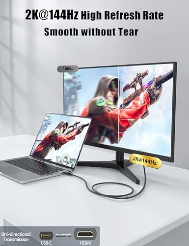 Cable USB C a HDMI 4K evita parpadeos en pantalla al conectar tu MacBook o iPad 3
