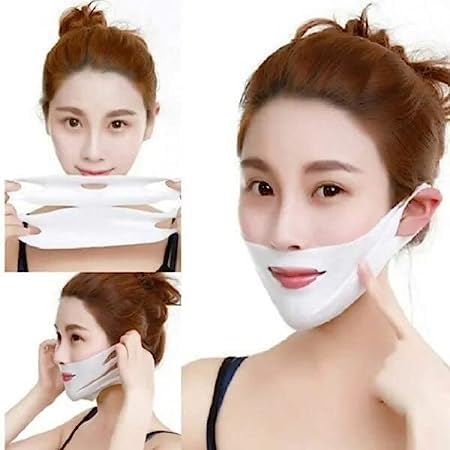 Pk Enterprise V Line Lifting Face Mask, Double Chin Reducer Mask V Shaped Slimming Face Mask Chin Up Patch for Firming Tightening and Moisturizing Skin