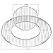 Hinged Cooking Grate for 22.5” Charcoal Grill, Charcoal Kettle, One-Touch Silver, Bar-B-Kettle, Master-Touch,Performer, 21.5