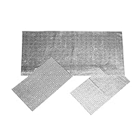 Russo Tessuti Tris Centri Centrini Runner Rasita Strass Brillantini Tinta Unita Lurex-Rosa