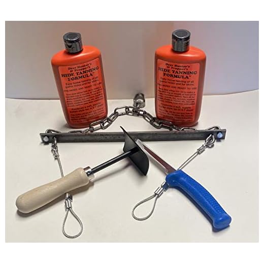 Fox Peak Outdoor Supply 5 Piece Fur Tanning Kit
