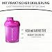 Imagen de AMITYUNION Coctelera de proteínas para mujeres 400 ml Pink Deluxe ORIGINAL