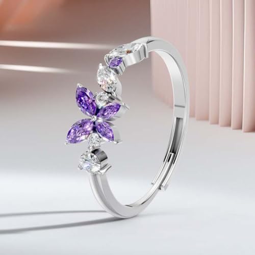 Image of Miss Highness 925 Pure Silver Butterfly Ring for Women | Stylish Adjustable Design | Trendy Silver Jewellery | With Authenticity Certificate | Gift for Girlfriend Wife | Regular Wear Ring