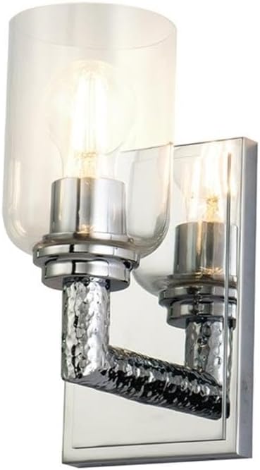 BOWERY HILL 1-Light Metal Bath Vanity Light in Polished Chrome