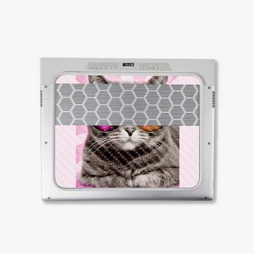 Image of MightySkins Carbon Fiber Skin Compatible with Alienware X14 R2 (2023) Full Wrap Kit - Galaxy Cat | Protective, Durable Textured Carbon Fiber Finish | Easy to Apply & Change Styles | Made in The USA