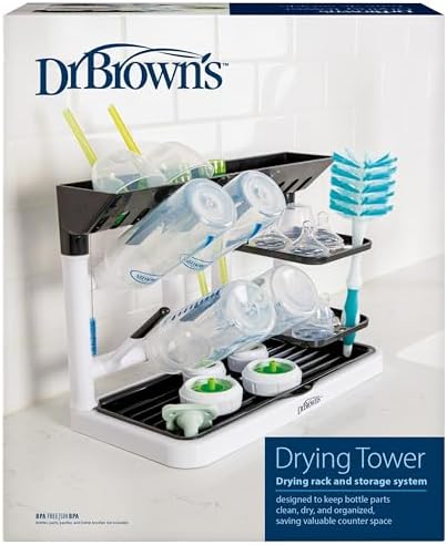 Dr. Brown's Baby Bottle Drying Tower, Stand-Up Countertop Drying ...
