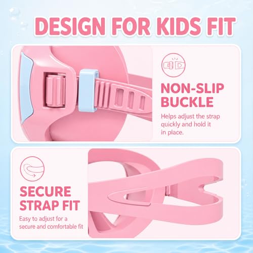 Gafas de Natación para Niños con Cubrenariz Antifugas, Edades 4-12 miniatura 5