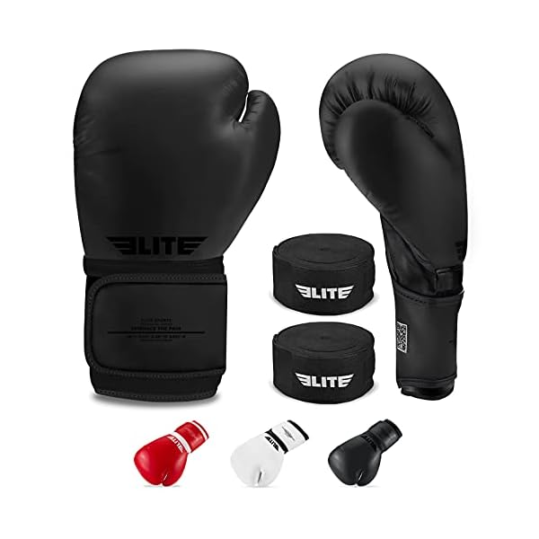 2021-Best-Boxing-Kick-Boxing-Gloves-for-Men-and-Women-Training-Sparring-Gloves-for-Pro-Fighters-Complimentary-Hand-Wraps-and-Mesh-Bag Best Boxing & Kick Boxing Gloves for Men and Women, Training & Sparring Gloves for Pro Fighters, Complimentary Hand Wraps and Mesh Bag (12, Black on Black)