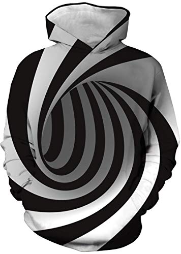 Chaos World Boys' Hoodie Realistic 3D Print Graphic Hooded Sweatshirts Galaxy Animal Pattern(M,Vortex) #TOP11