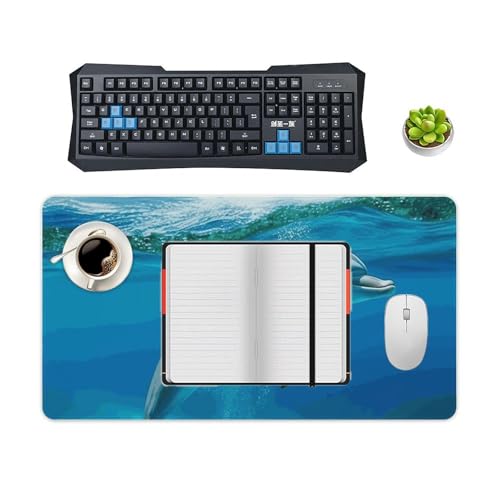 Tapis de souris de jeu grand format LED antidérapant et étanche pour PC
