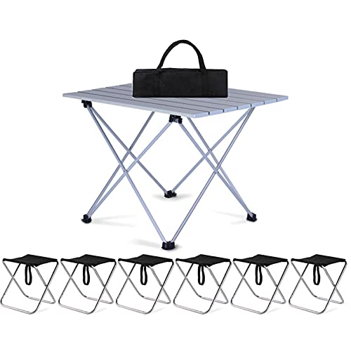 Table de cour multifonctionnelle en aluminium durable et chaises pliantes de camping - 2