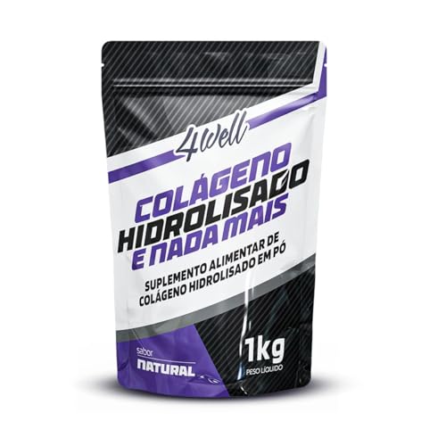 Colágeno Hidrolisado em Pó 1kg Tipo I 100% Puro - 4well