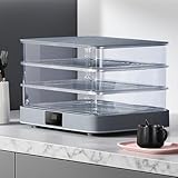 Naturalpowev Panificadora con fermentadora de Masa eléctrica, Caja de levado de 40L con función de conservación de Calor, Temperatura Ajustable de 20 a 45°C y Temporizador