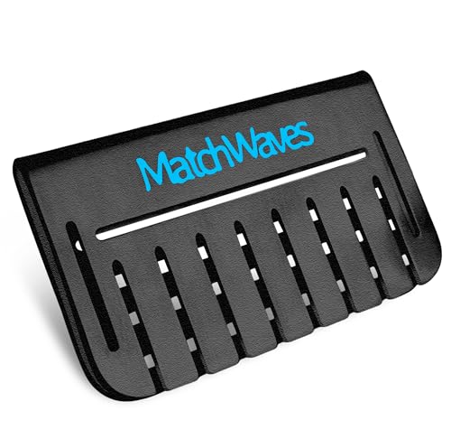 Matchwaves Grease Gate Blocker for Blackstone Griddle Mesh Screen for Blocking Food from Falling into Rear Grease Catcher Classic Movable Two-Sided Guard Black 1 Pack