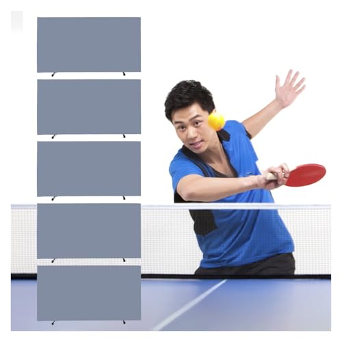 Barrière de ping-pong mobile grise en tissu Oxford pour séparation de terrain