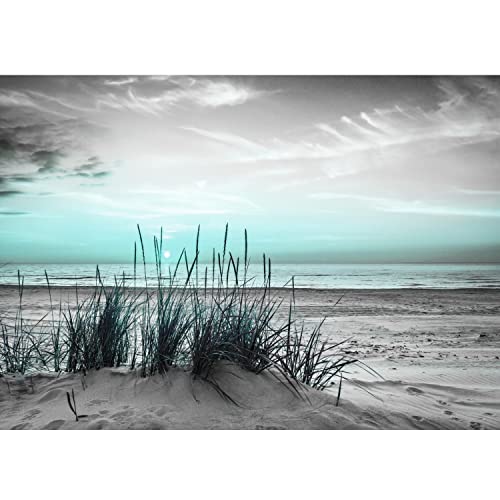 Runa Art Papel tapiz fotográfico 396 x 280 cm Playa y mar Puesta de sol | Lana Decoración De Pared Sala Cuarto | Made in Germany | 9588012c