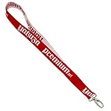 yakuza damen leggings stabiles Schlüsselband mit eingewebtem Yakuza Premium Schriftzug und Karabiner Haken aus Metall