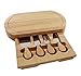 Cheese Board Set by StarBlue - with 4 Knives and Slide Out Drawer | Large Oak Wooden Cheese and Platter Cutting Serving Plate Tray | Best for Housewarming and Birthday Gift