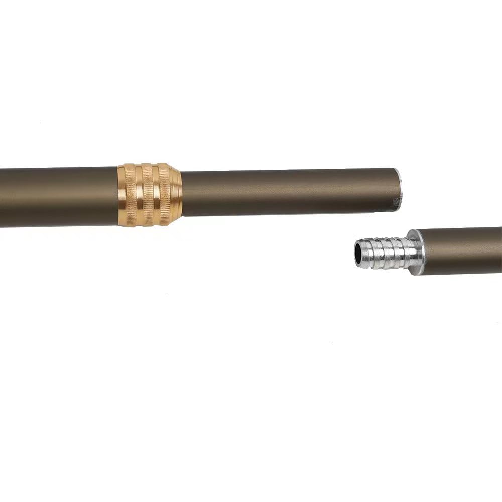 Pala Per Pizza Pala for pizza regolabile, pala girevole anodizzata dura, utensili da forno rotondi for, manico lungo, for in alluminio, antiaderente, cucina(Grey 8 inch brown)