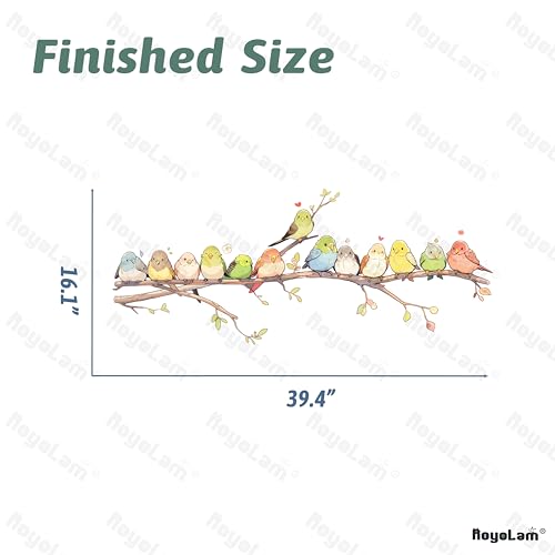 Vinilo decorativo ave en rama para pared habitación infantil miniatura 5