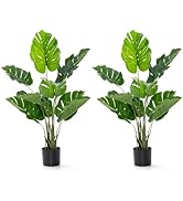 Amazon｜Giantex 人工観葉植物 モンステラ 大型 フェイクグリーン 高さ