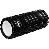 MOVIT Foam Roller Rodillo de musculo Masaje »Fascia« Rodillo de Espuma, Libre de sustancias nocivas, Rodillo TÜV SÜD Probado tamaño: 33x14 cm Colore Negro