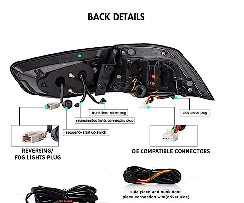 Feu arrière Mitsubishi Lancer 2008-2015 clignotant dynamique et stop