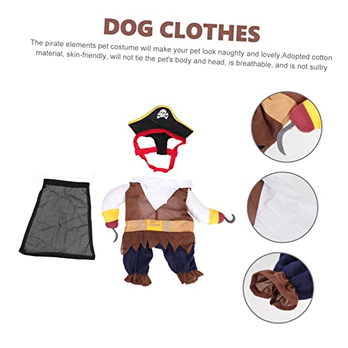 Disfraz Pirata para Perro Halloween Talla S Algodón miniatura 4