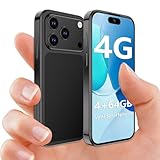 BLKE Max Neuer 4G entsperrter Mini-Smartphone 2025, 3,88 HD-Bildschirm, 2000mAh, Android 12, 5MP+13MP, Ultra-Kleiner Kinder-Smartphone Schwarz