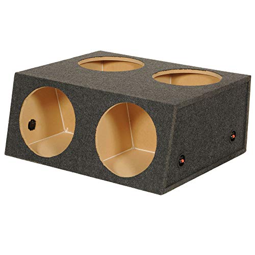 Qpower Quad 4 Hole 12 Inch Sealed Divided Speaker Box Subwoofer Enclosure #TOP3